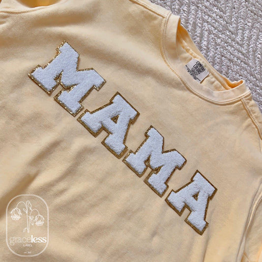 'Mama' Patches Sweatshirt