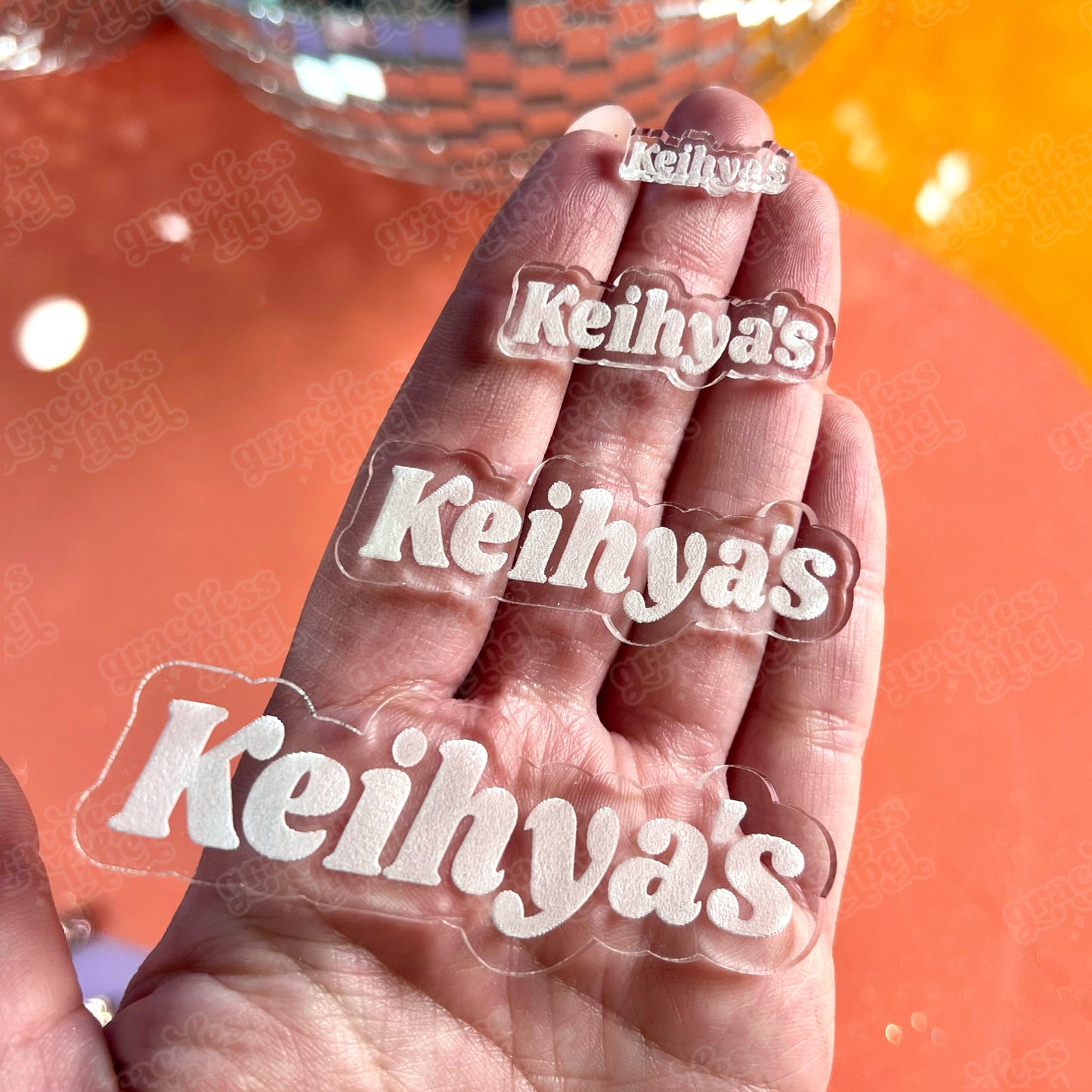 Engraved Acrylic Logo Watermark Plaque