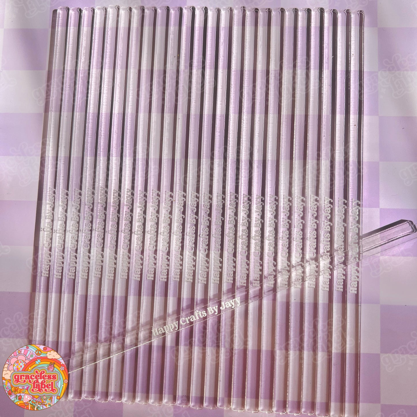 Basic Acrylic Cake Topper Sticks