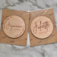 Baby Name Wooden Disk