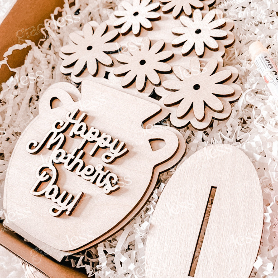 Wood Mother's Day DIY Paint Kit