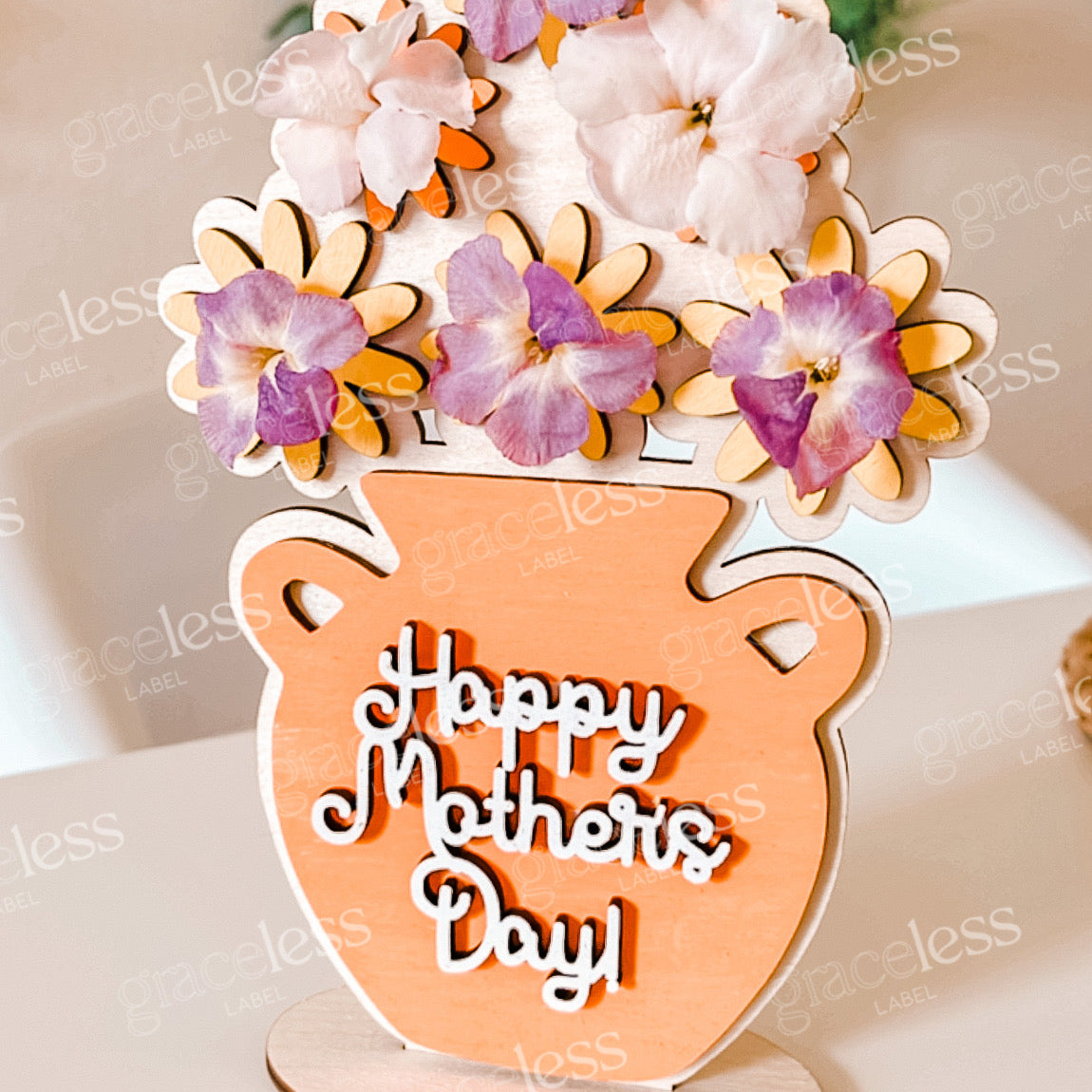 Wood Mother's Day DIY Paint Kit