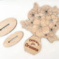 Wood Mother's Day Flower Holder Stand