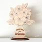 Wood Mother's Day Flower Holder Stand
