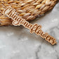 Engraved Wood Logo Watermark Plaque