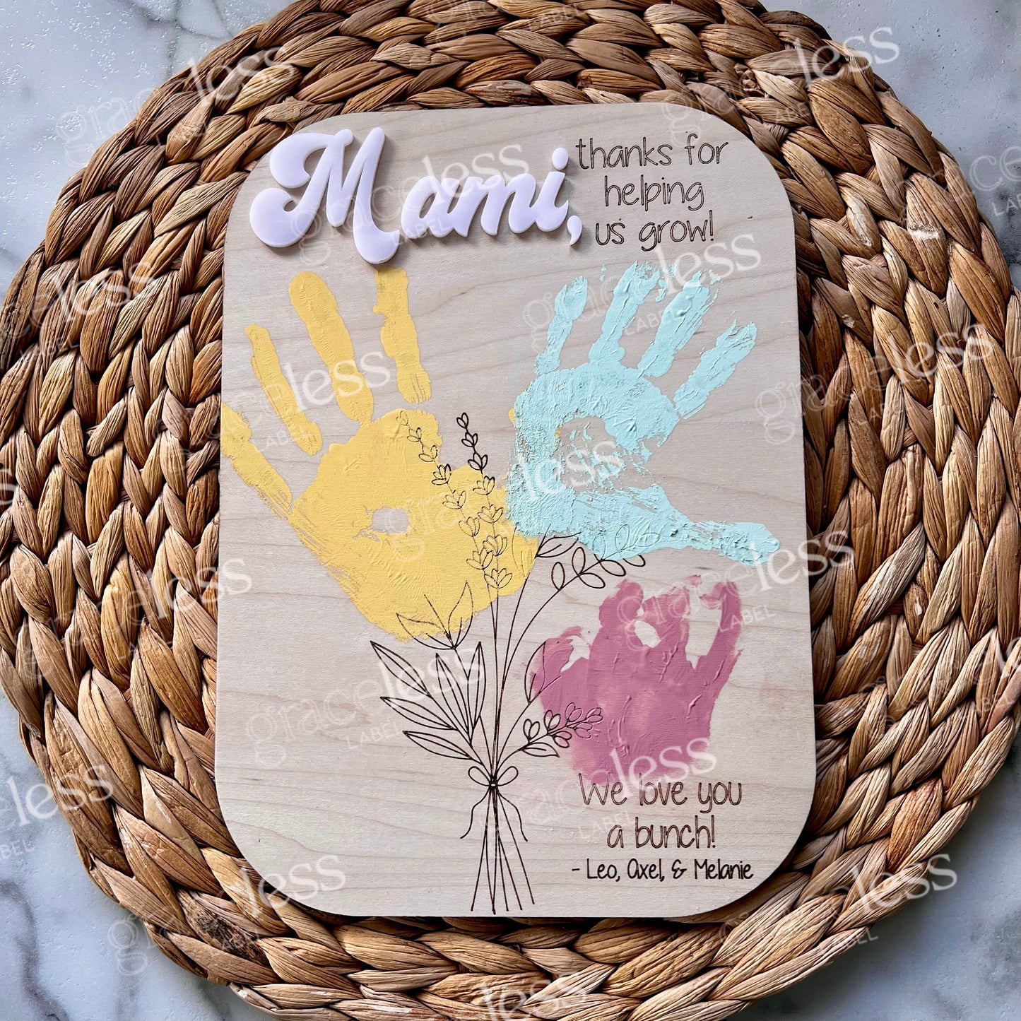 Handprint Mother's Day Sign
